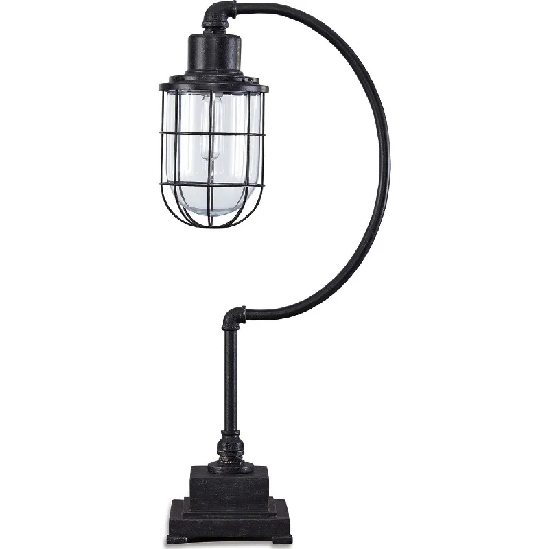 Jae Desk Lamp - Antique Black 33.00"