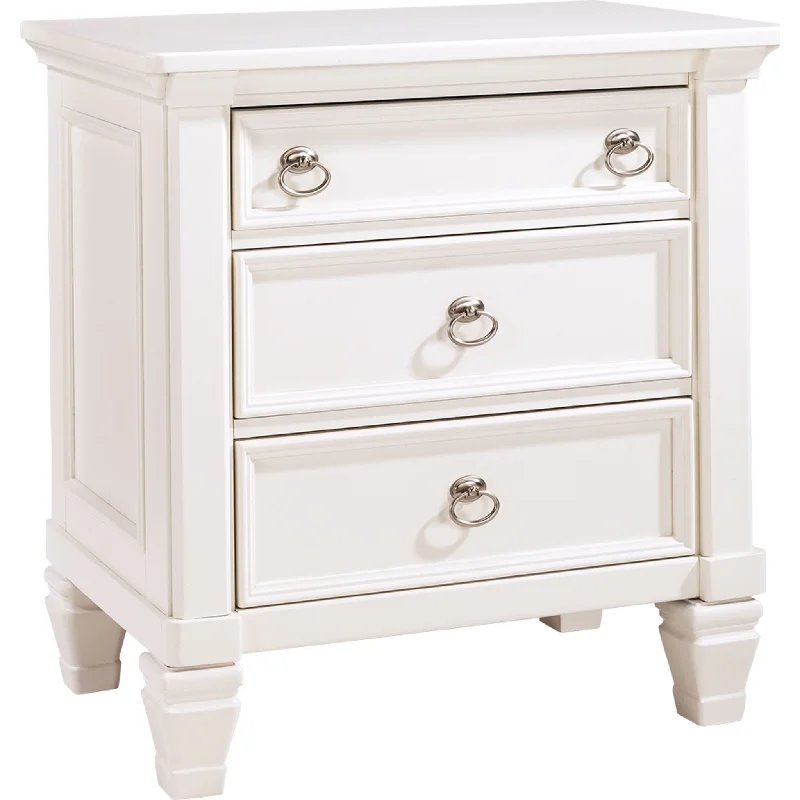 Prentice Nightstand - White