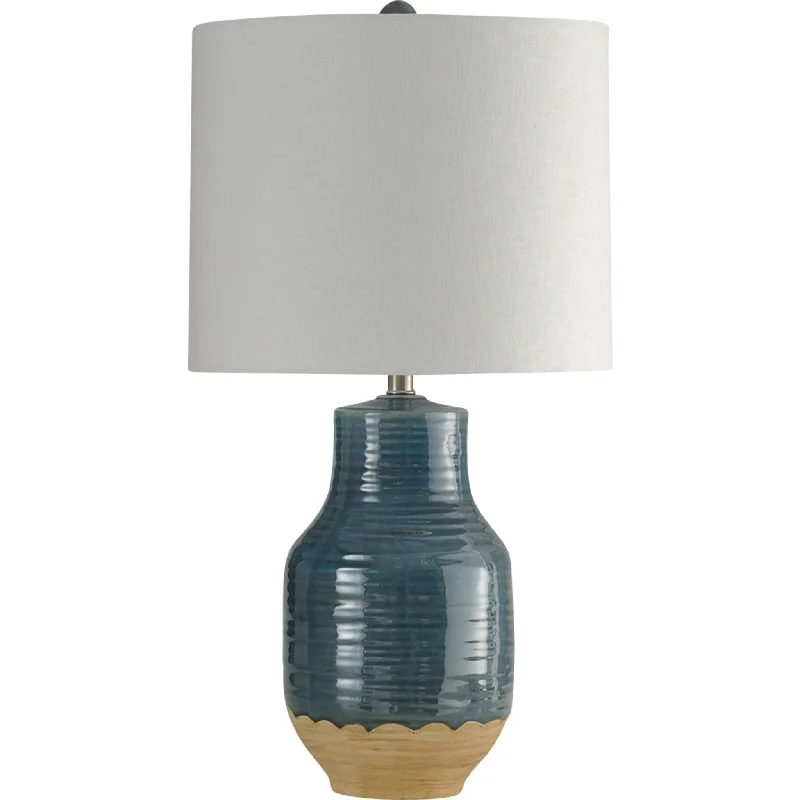 Prova Table Lamp - Blue Ceramic 29.50"